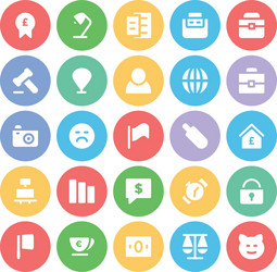 trade icons 3 vector image