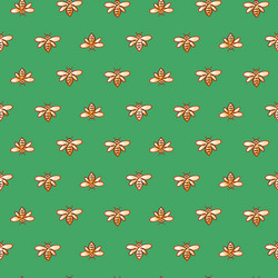 seamless pattern with bee vector image