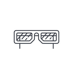 sun glasses thin line icon linear symbol vector image