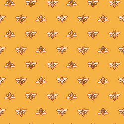 seamless pattern with bee vector image