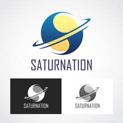 saturn symbol vector image