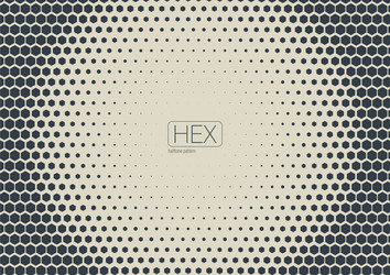 2d abstract geometric wave hex halftone pattern vector image