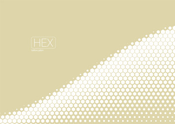 2d abstract geometric wave hex halftone pattern vector image