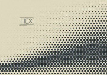 2d abstract geometric wave hex halftone pattern vector image