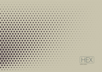 2d abstract geometric wave hex halftone pattern vector image