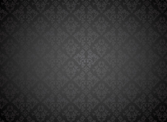 Seamless black floral background vector