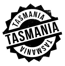 tasmania rubber stamp vector image