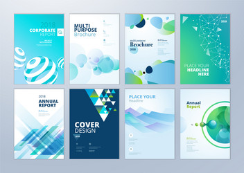 brochure and annual report templates vector image