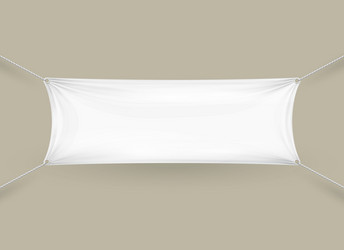 blank white rectangular horizontal banner vector image