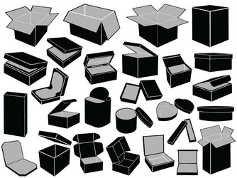 boxes vector image