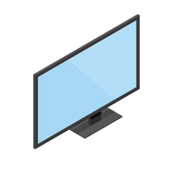 monitors isometric icon on white background blank vector image