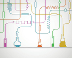 chemical laboratory vector image