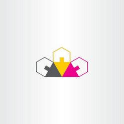 Neighborhood houses icon design vector