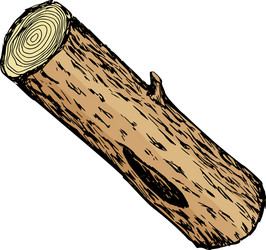 Wood log vector