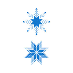 christmas snowflakes design winter snow icon vector image