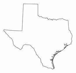 Texas state map vector