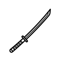 a sword katana vector image