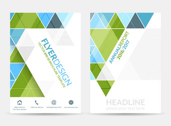 Business flyer template brochure or corporate vector