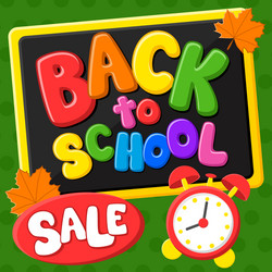 back to school sale vector image