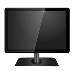 Lcd tv monitor vector