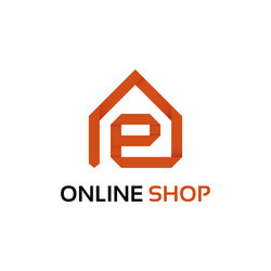 origami online shop logo vector image