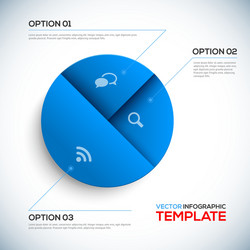 abstract 3d infographic template vector image