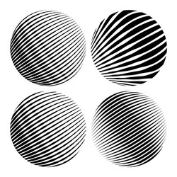 round shapes geometric abstractions vector image