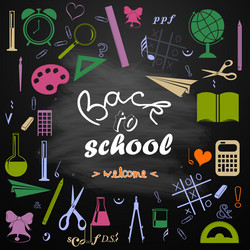 back to school 2 vector image