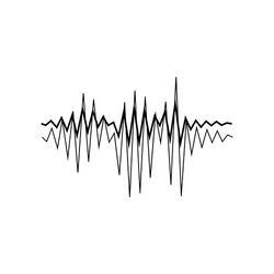 sound or audio wave vector image