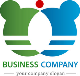 business company logo commercial and trading vector image