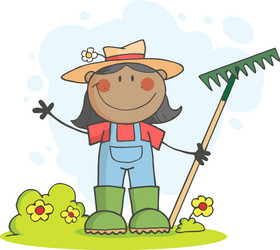 Cartoon farmer vector