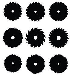 circular saw blades vector image