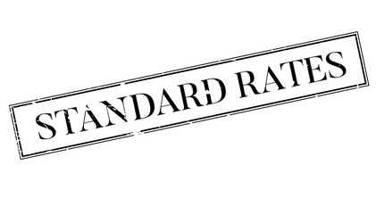 Standard rates rubber stamp vector