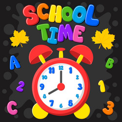 back to school time vector image