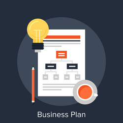 business plan vector image