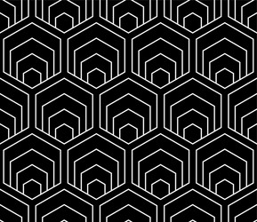 seamless hexagons pattern vector image