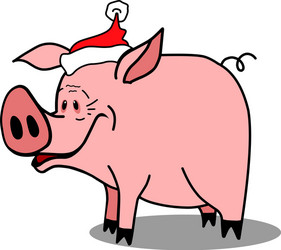 stock pig symbol of new year vector image