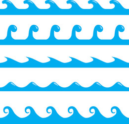 Seamless wave pattern vector