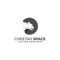 cheetah template vector image