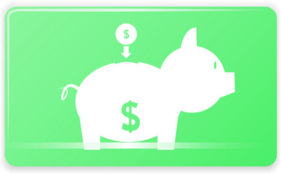 piggy bank vector image