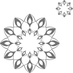 abstract snowflake vector image