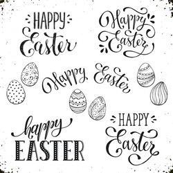 happy easter greeting card vector image