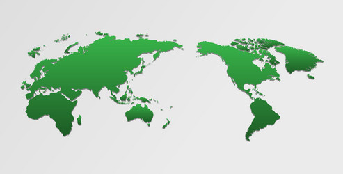 World map and compass vector