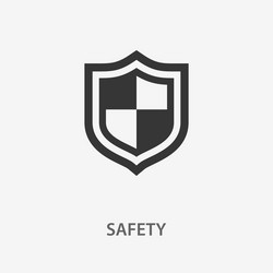 safety icon for graphic vector image