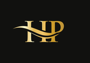 Elegant and stylish hp logo design vector