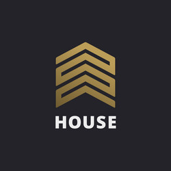 real estate house logo icon design template vector image