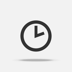 time clock icon object and business concept sign vector image