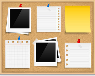 bulletin board vector image