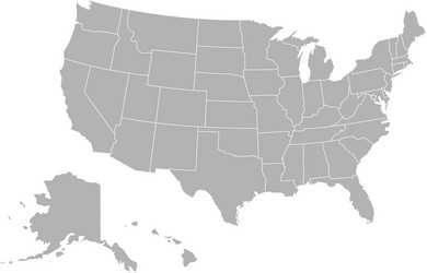 map usa vector image