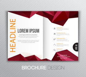 abstract template design brochure page vector image